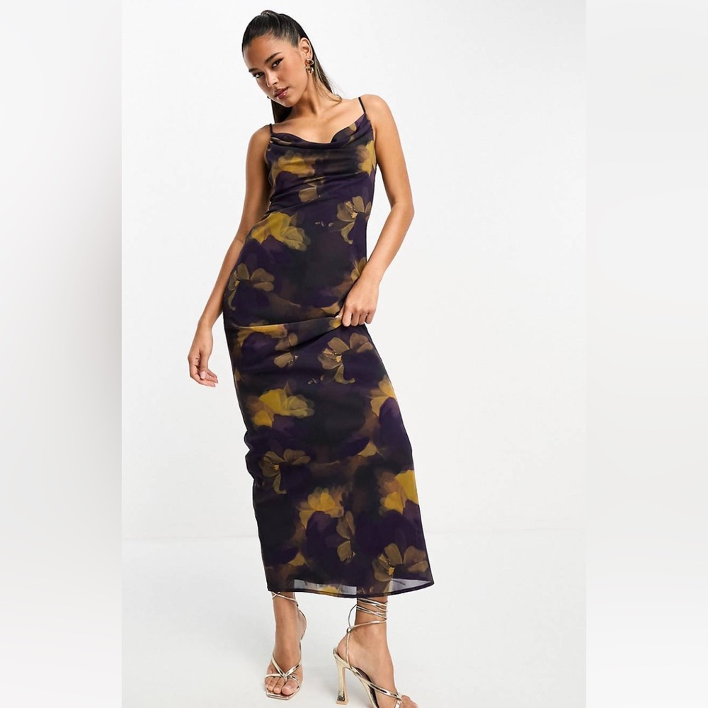 Pretty Lavish Keisha Cowl Neck Maxi Dress